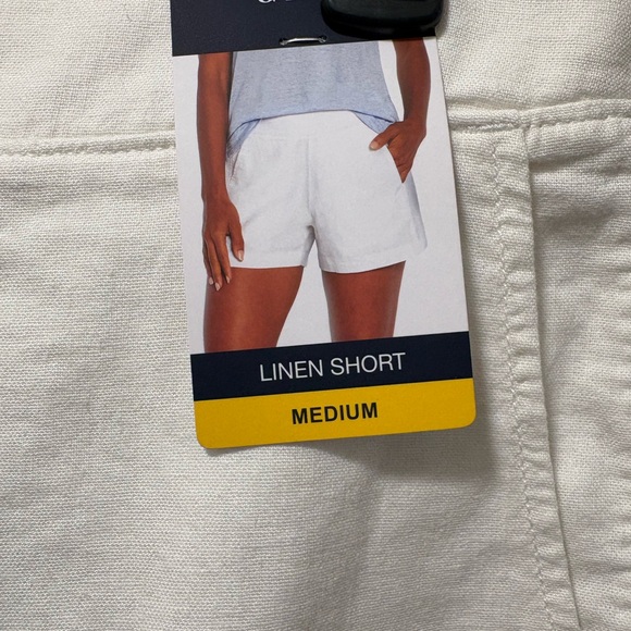 GAP Women's High Waist Linen Shorts - Picture 2 of 5